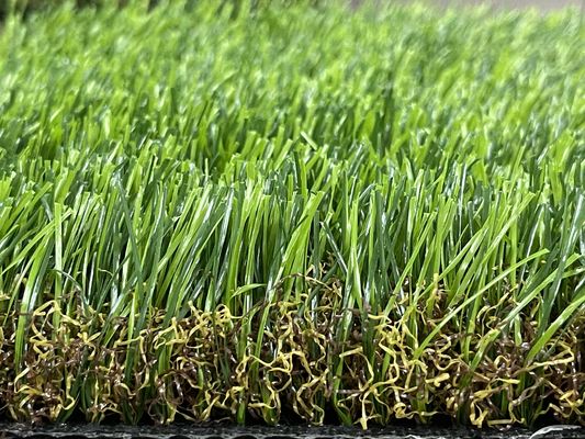 C shape four colors fibrillate grass 6straight+8curly apply to playground,outdoor,graden,fence.
